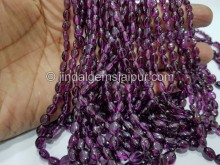 Purple Rhodolite Garnet Smooth Oval Beads